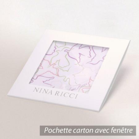 Mouchoir femme Nina Ricci / Colombus Parme - 41x41 cm