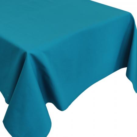 Nappe carrée 120X120 cm DIABOLO bleu Canard traitement teflon