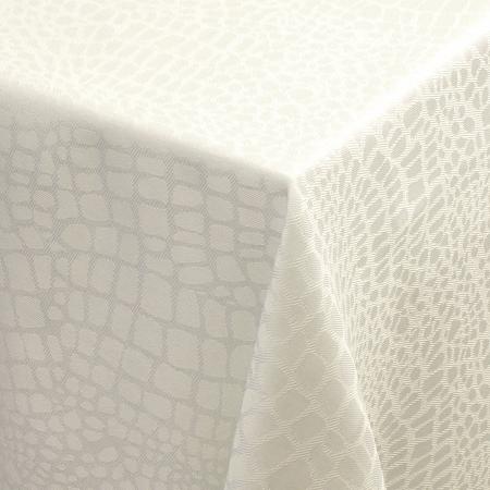 Nappe carrée 150x150 cm Jacquard 100% polyester LOUNGE ecru