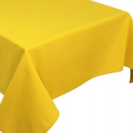 Nappe carrée 80x80 cm DIABOLO jaune Curcuma traitement teflon