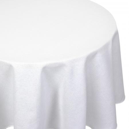 Nappe ovale 180x240 cm Jacquard 100% coton CUBE blanc