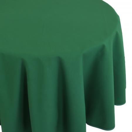 Nappe ovale 180x300 cm DIABOLO vert Sapin traitement teflon