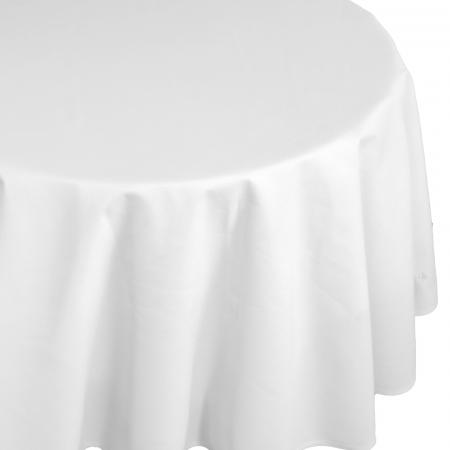 Nappe ovale 180x350 cm DIABOLO Blanc traitement teflon