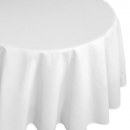 Nappe ovale 180x450 cm DIABOLO Blanc traitement teflon