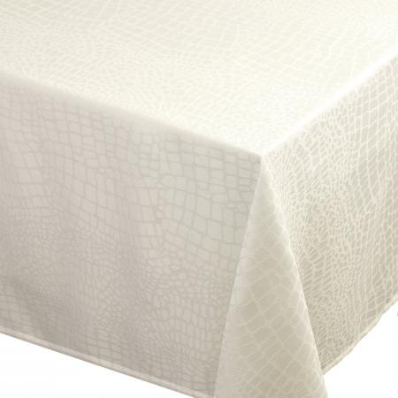 Nappe rectangle 150x200 cm Jacquard 100% polyester LOUNGE ecru