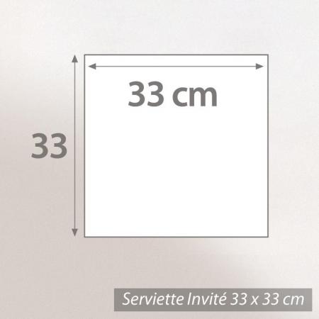 Serviette Invité 33x33 cm ROYAL CRESENT Blanc 650 g/m2