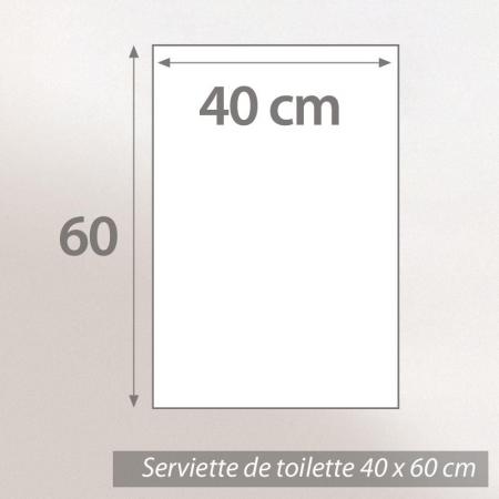 Serviette de toilette 40x60 cm ROYAL CRESENT Blanc 650 g/m2