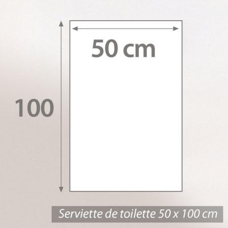 Serviette de toilette 50x100 cm ROYAL CRESENT Rouge Terre Cuite 650 g/m2