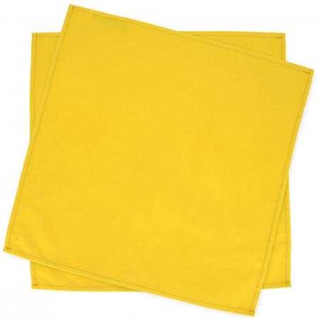 Lot de 2 Set de table carré 45x45 cm DIABOLO jaune Curcuma traitement teflon