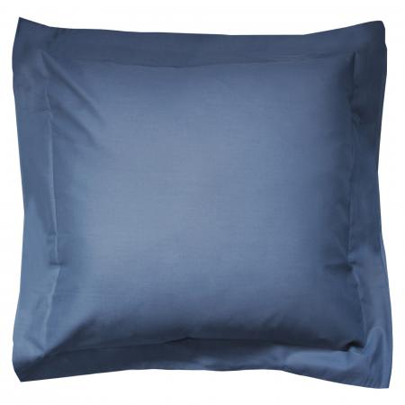 Taie d'oreiller uni 65x65 cm 100% coton ALTO bleu Jean 