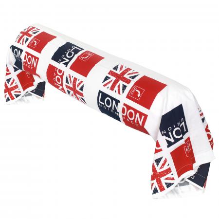 Taie de traversin 140x43 cm 100% coton LONDON Union Jack