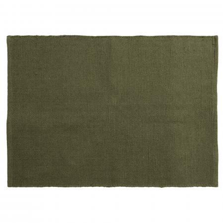 Tapis rectangulaire 170x240 cm collection MOOREA vert kaki