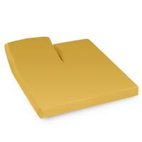 Drap housse relaxation uni 2x70x220 cm 100% coton ALTO jaune bourdon - TR Tête relevable uniquement