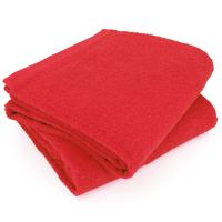 Lot de 2 draps de bain 90x150 cm ALPHA rouge