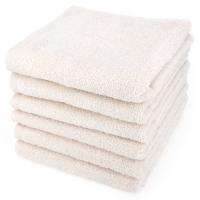 Lot de 6 serviettes de toilette 50x90 cm ALPHA ivoire