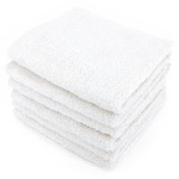 Lot de 6 serviettes invité 30x50 cm ALPHA blanc