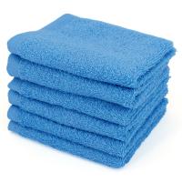 Lot de 6 serviettes invité 30x50 cm ALPHA bleu Turquoise