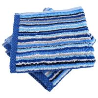 Lot de 2 serviettes invité collection PURE STRIPES II bleu