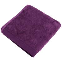 Serviette de toilette 50x100 cm 100% coton peigné ALBA violet