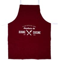 Tablier de cuisine 67x85 cm BRIGADE RAFFINÉ Rouge Bordeaux