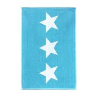 Tapis de bain 50x70 cm 100% coton 700 g/m2 STARS Bleu Turquoise