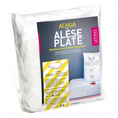 Alèse plate 60x120 cm ACHUA  - Molleton 100% coton 400 g/m2 , matelas 15cm maxi