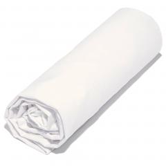 Drap housse 140x190 cm polyester microfibre LAGO blanc