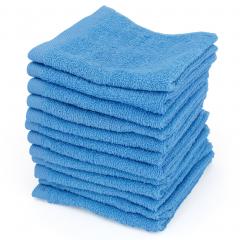Lot de 12 serviettes invité 30x30 cm ALPHA bleu Turquoise