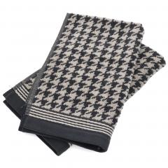 Lot de 2 serviettes invité 33x50 cm PIED-DE-POULE gris