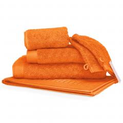 Parure de bain 6 pièces PURE Orange 550 g/m2