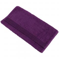 Serviette invité 30x50 cm 100% coton peigné ALBA violet