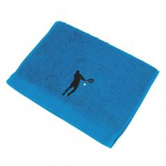 Serviette invite 33x50 cm 100% coton 550 g/m2 PURE TENNIS Bleu Turquoise