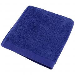 Serviette de toilette 50x100 cm 100% coton peigné ALBA bleu moyen