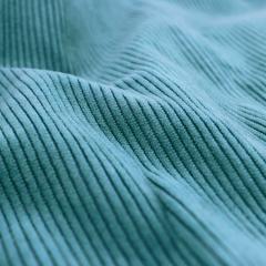Tissu velours côtelé polyester uni STARSKY vert Canard