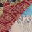 Carré de tissu jacquard polyester motif beagles MARECHAL rouge Opéra