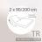 Protège matelas absorbant Antonin - blanc - 2x90x200 Spécial lit articulé - TR - Grand bonnet 30cm