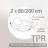 Protège matelas imperméable Antony - blanc - 2x80x200 Spécial lit articulé - TPR