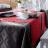 Chemin de table 45x150 cm Jacquard 100% polyester BRUNCH rouge
