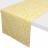 Chemin de table 45x150 cm Jacquard 100% coton SPIRALE jaune citron