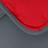 Couette hiver 240x220 cm COCOON BICOLORE Gris/Rouge garnissage fibre polyester 400 g/m2