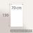 Drap de douche 70x130 cm HIRSH Blanc/Argent 600 g/m2