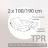 Drap housse relaxation uni 2x100x190 cm 100% coton ALTO Blanc - TPR Tête et pied relevable