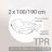 Drap housse relaxation uni 2x100x190 cm 100% coton ALTO Garance - TPR Tête et pied relevable