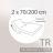 Drap housse relaxation uni 2x70x200 cm 100% coton ALTO Blanc - TR Tête relevable uniquement