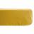 Drap housse en lin lavé froissé 160x200 cm SONATE jaune Curry