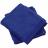 Lot de 2 serviettes invité 30x30 cm 100% coton peigné ALBA bleu moyen