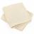 Lot de 2 serviettes invité 30x30 cm 100% coton peigné ALBA ivoire