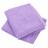 Lot de 2 serviettes invité 30x30 cm 100% coton peigné ALBA lila
