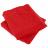 Lot de 2 serviettes invité 30x30 cm 100% coton peigné ALBA rouge