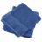 Lot de 2 serviettes invité 30x30 cm LUXOR bleu